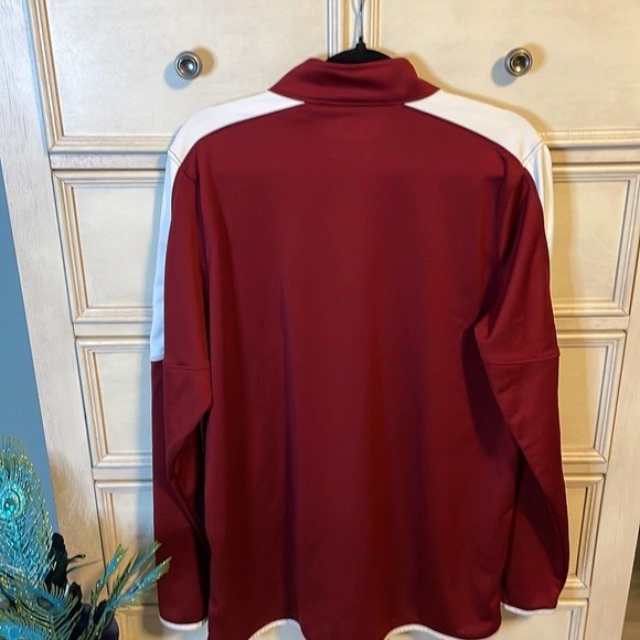 Under Armour mens XL Cranberry color block track zip light jacket - Picture 5 of 7